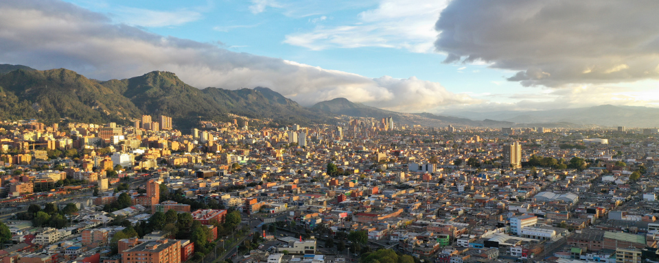 Aerial view of Bogota